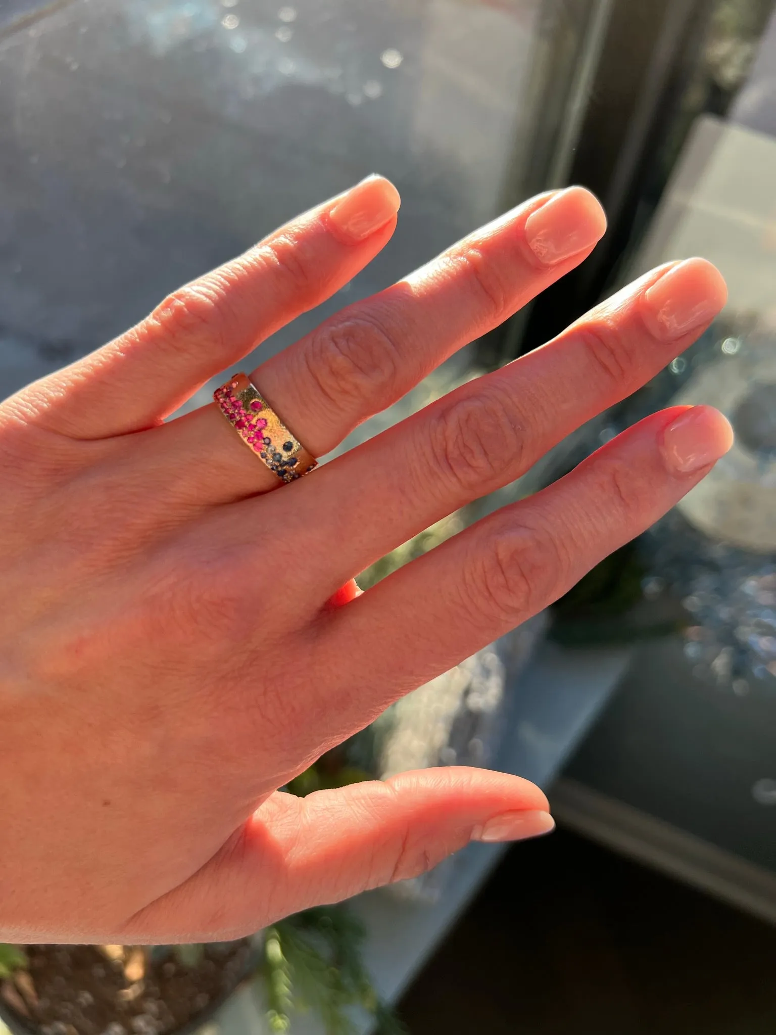 14k Ombre Band