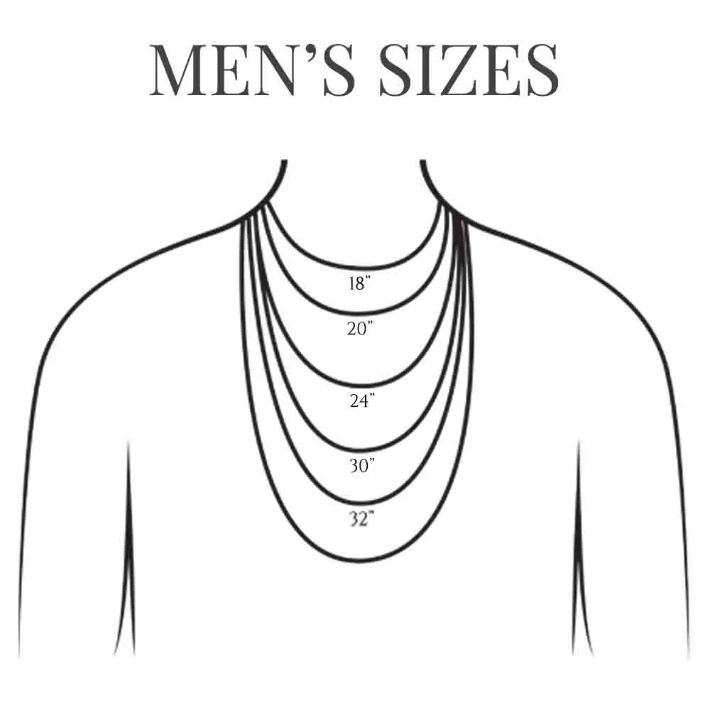 3.0 mm Sterling Silver Figaro Chain | #C5530