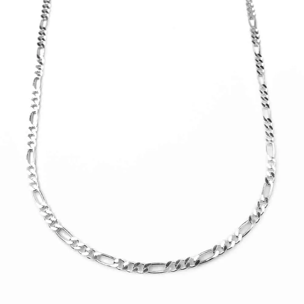 3.0 mm Sterling Silver Figaro Chain | #C5530