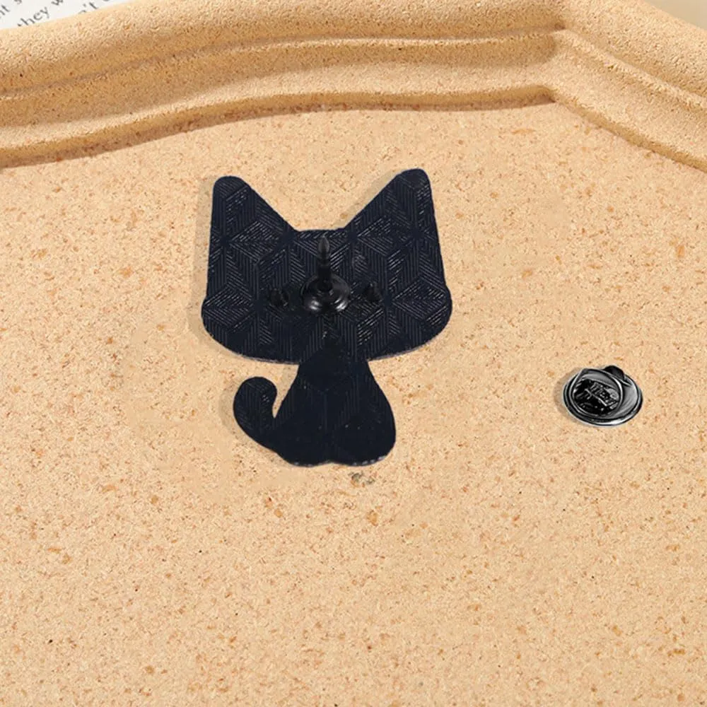 4 Pcs Cute Cat Enamel Pin Set Cute Kawaii Cat Brooches for Backpack Hat Jackets Bag Clothes Accessories Men Women Gifts