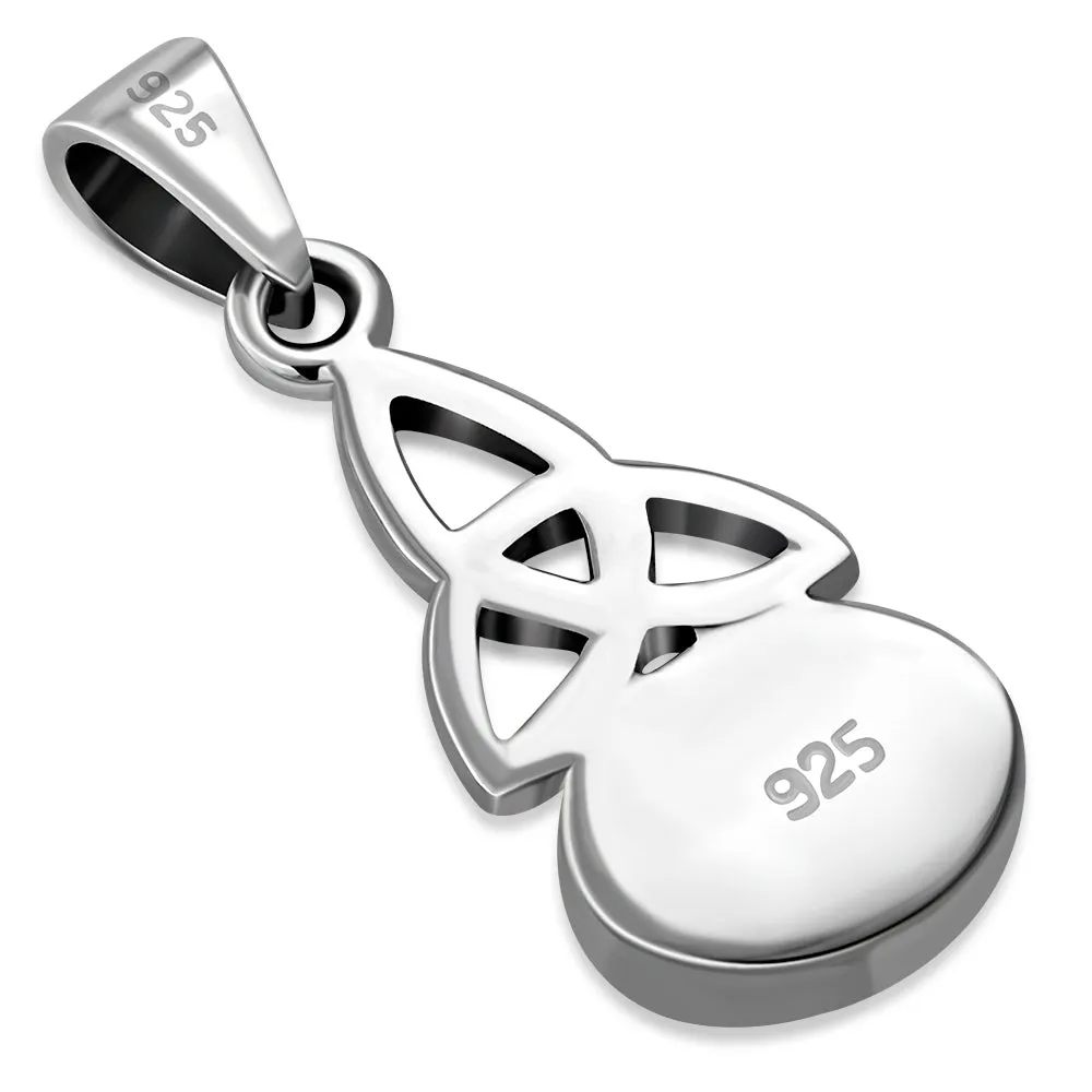Abalone Shell Celtic Trinity Sterling Silver Pendant