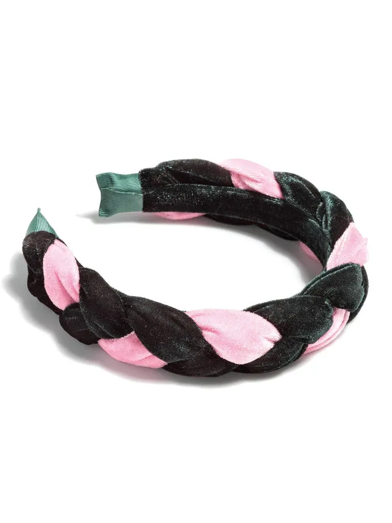 BRAIDED VELVET HEADBAND