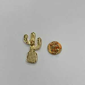 Cactus Brooch Artist Shiny Jewelry Art Student Graduation Souvenir Brooch Drip Oil Painted Enamel Pin Suitable for Hat Jacket Canvas Bag