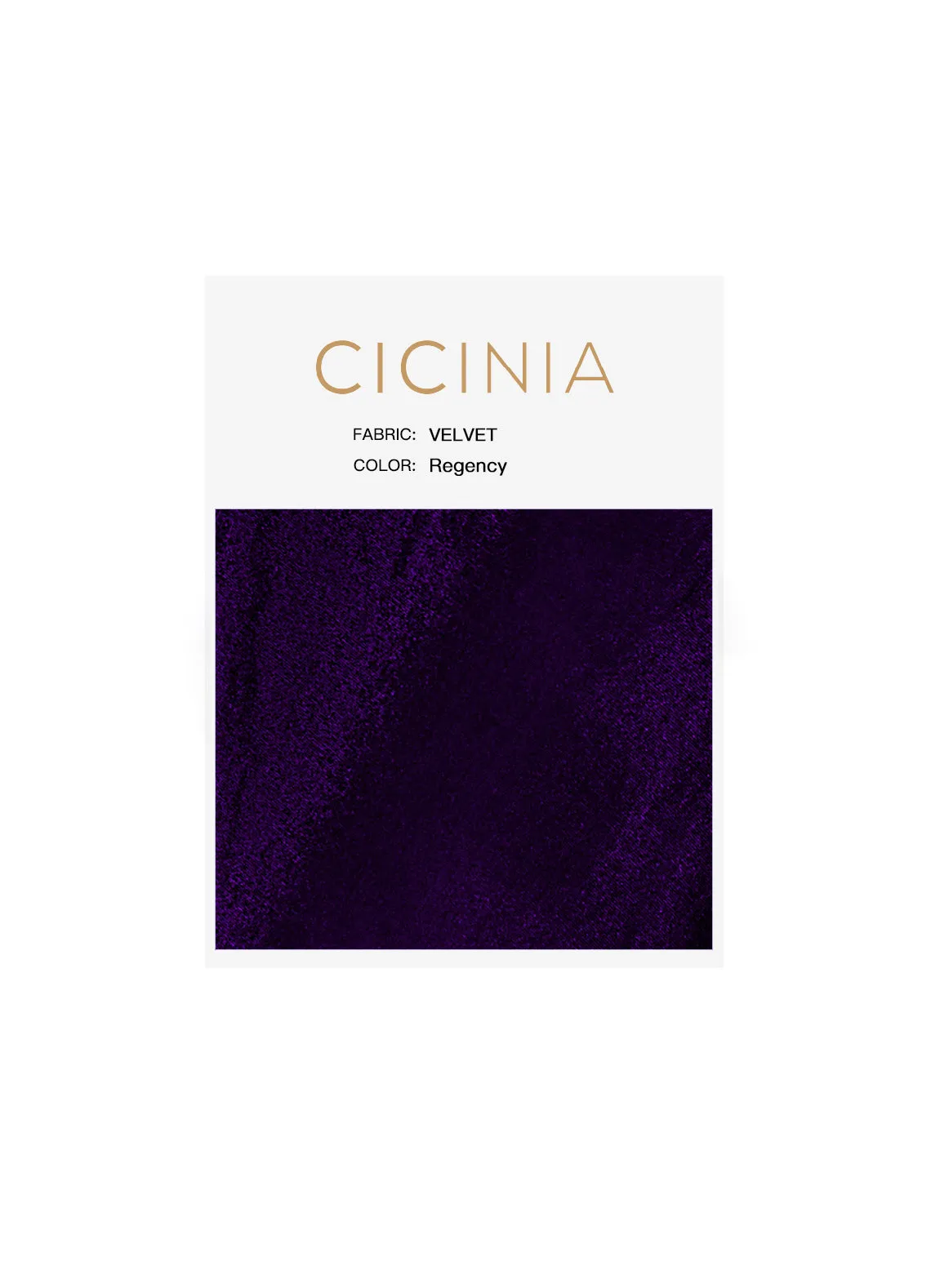 Cicinia Velvet Swatches