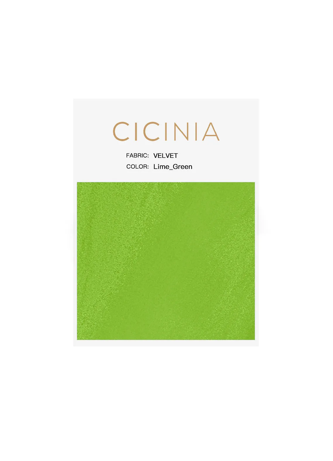 Cicinia Velvet Swatches