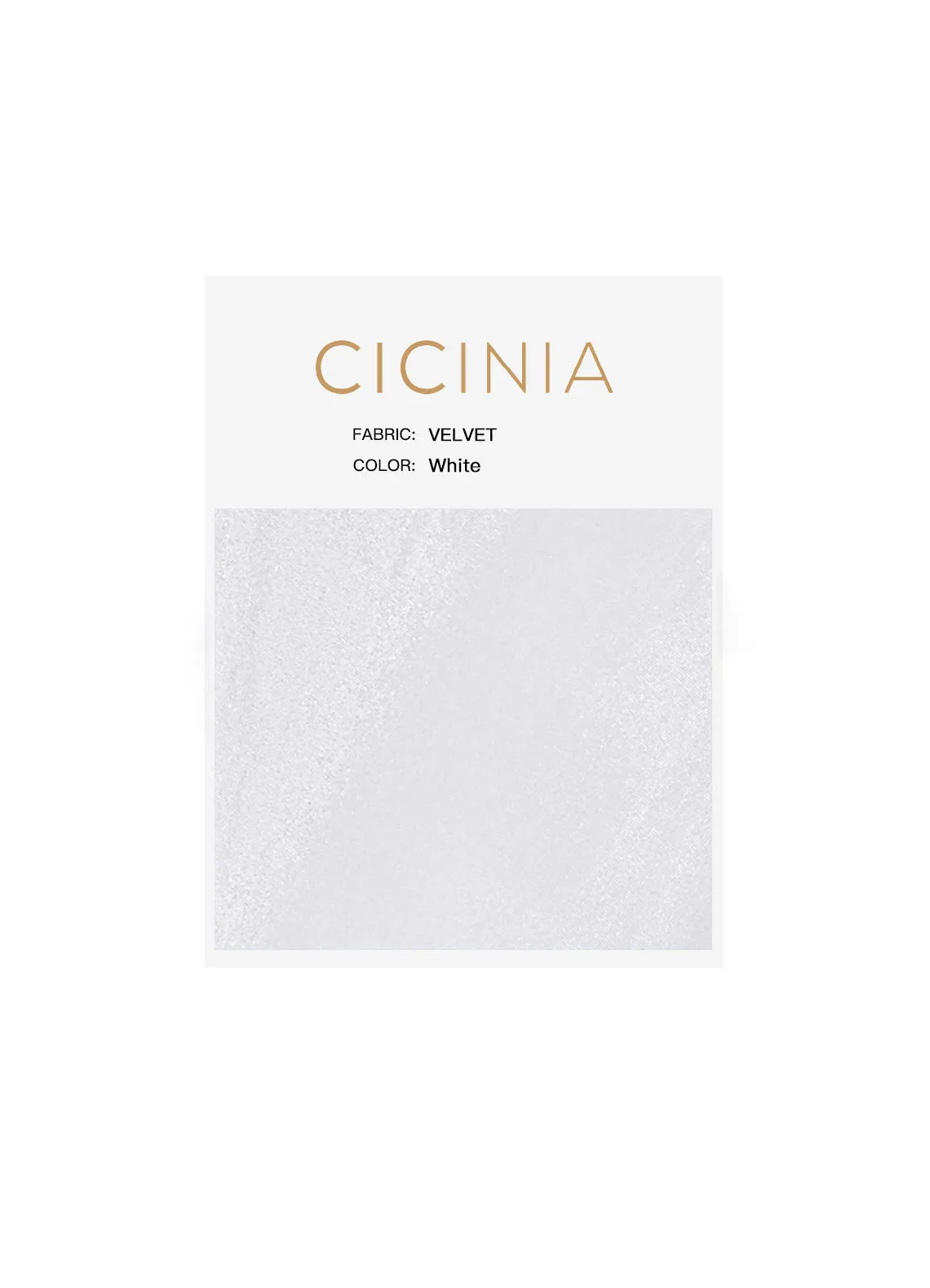 Cicinia Velvet Swatches