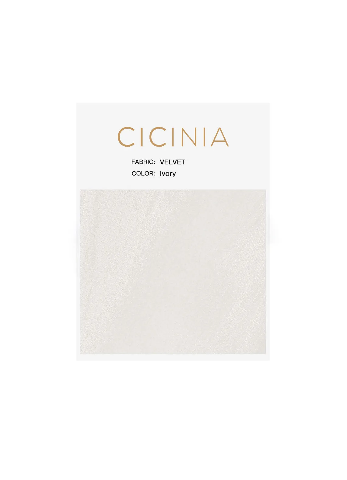 Cicinia Velvet Swatches