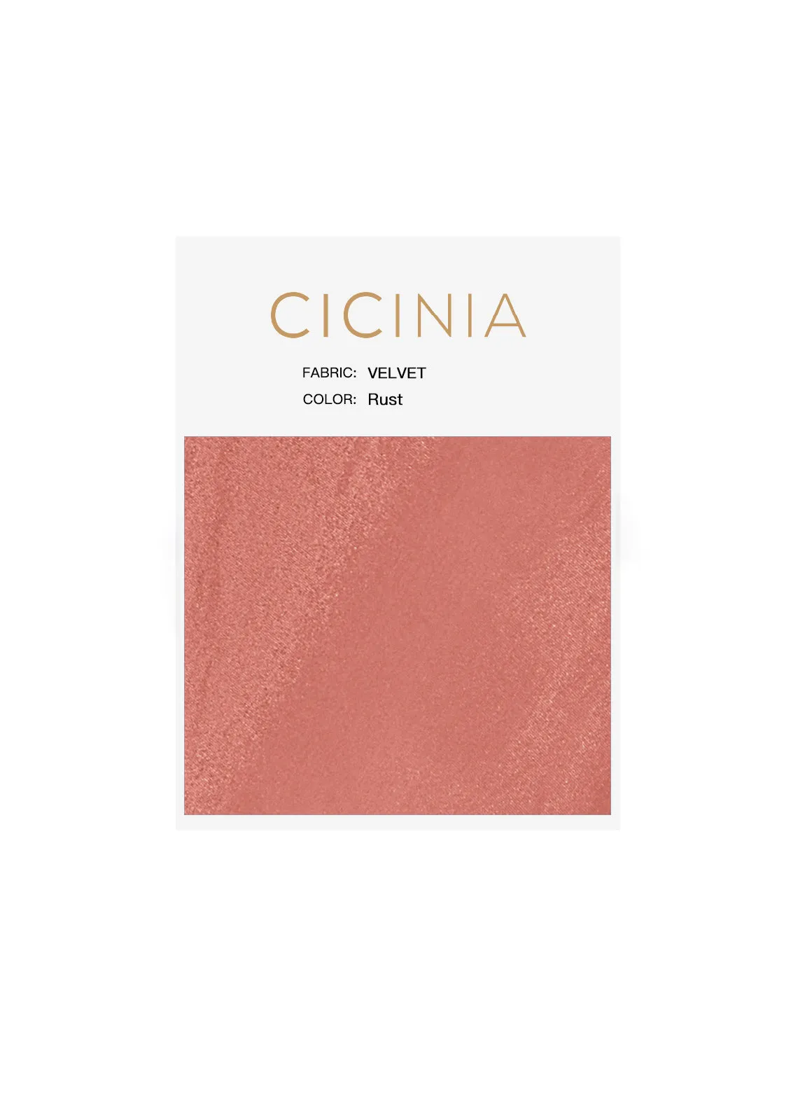 Cicinia Velvet Swatches