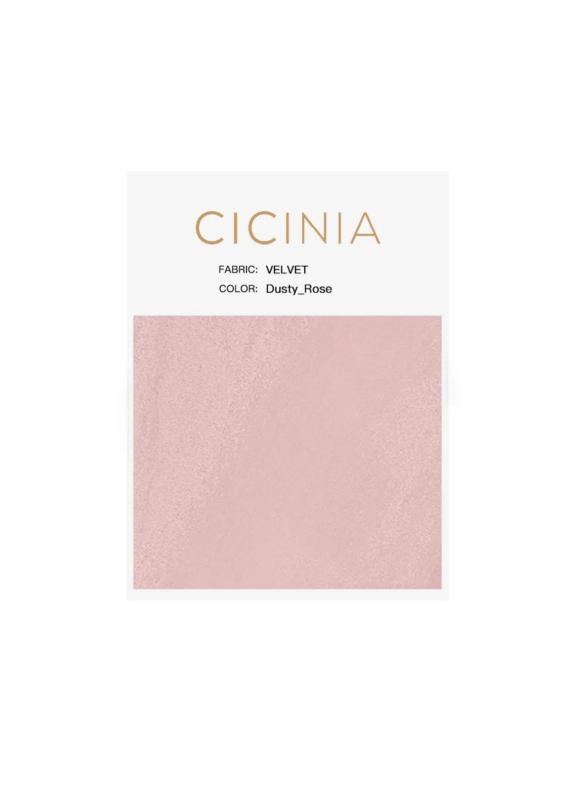 Cicinia Velvet Swatches