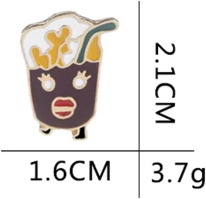 Cola Little Man Brooch Artist Shiny Jewelry Art Student Graduation Souvenir Brooch Drip Oil Painted Enamel Pin Suitable for Hat Jacket Canvas Bag