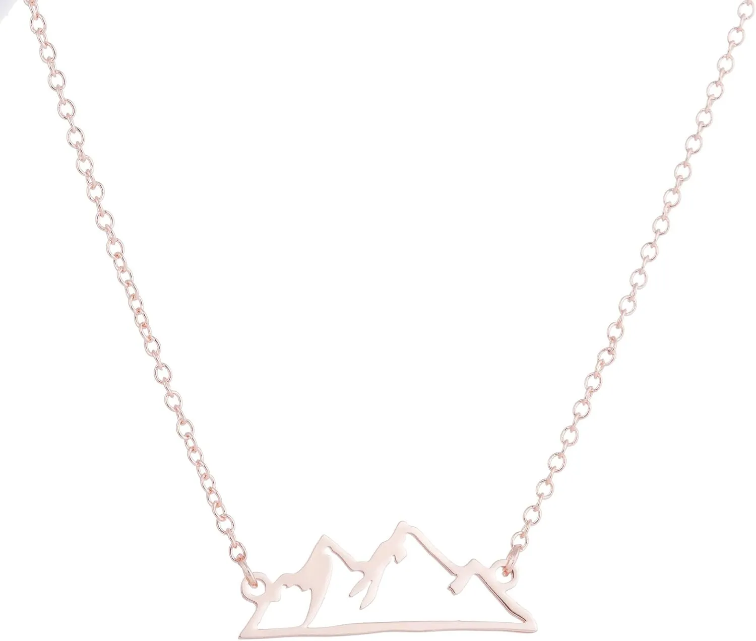 COLORFUL BLING Minimalist Snowy Mountain Necklace Hiking Mountain Peak Pendants Necklaces Jewelry Climbing Nature Outdoor Lovers Gifts