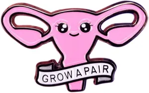 Enamel Pins for WomenUterus Feminist Awareness Gift Feminist Women Pin Lapel Pin for Women Men Badge Enamel Pins for Backpacks Jacket Hat