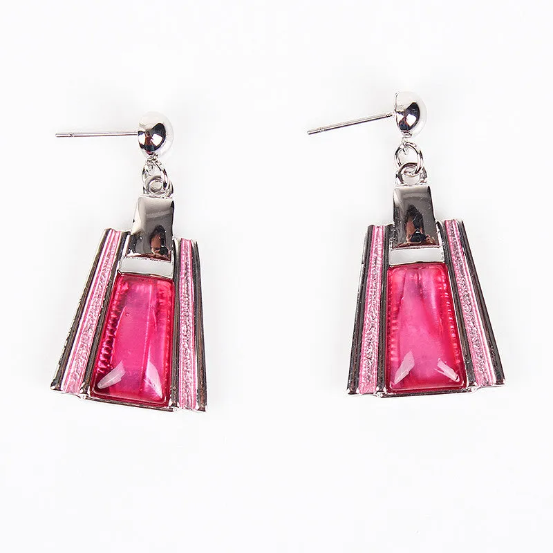 Fashion Brand Jewelry Sets Silver Plated Leaser Pattern 5 Colors New Bridal Jewelry High Quality Party Gifts