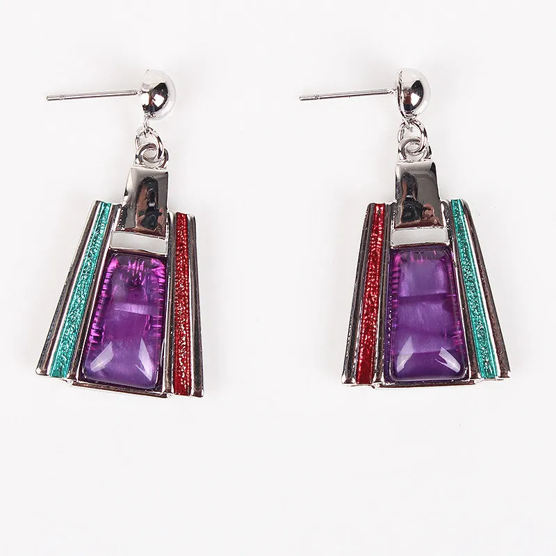 Fashion Brand Jewelry Sets Silver Plated Leaser Pattern 5 Colors New Bridal Jewelry High Quality Party Gifts