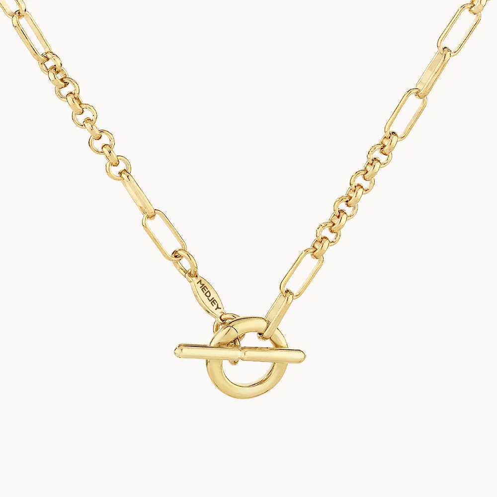 Fob Fundamental Chain Necklace in Gold