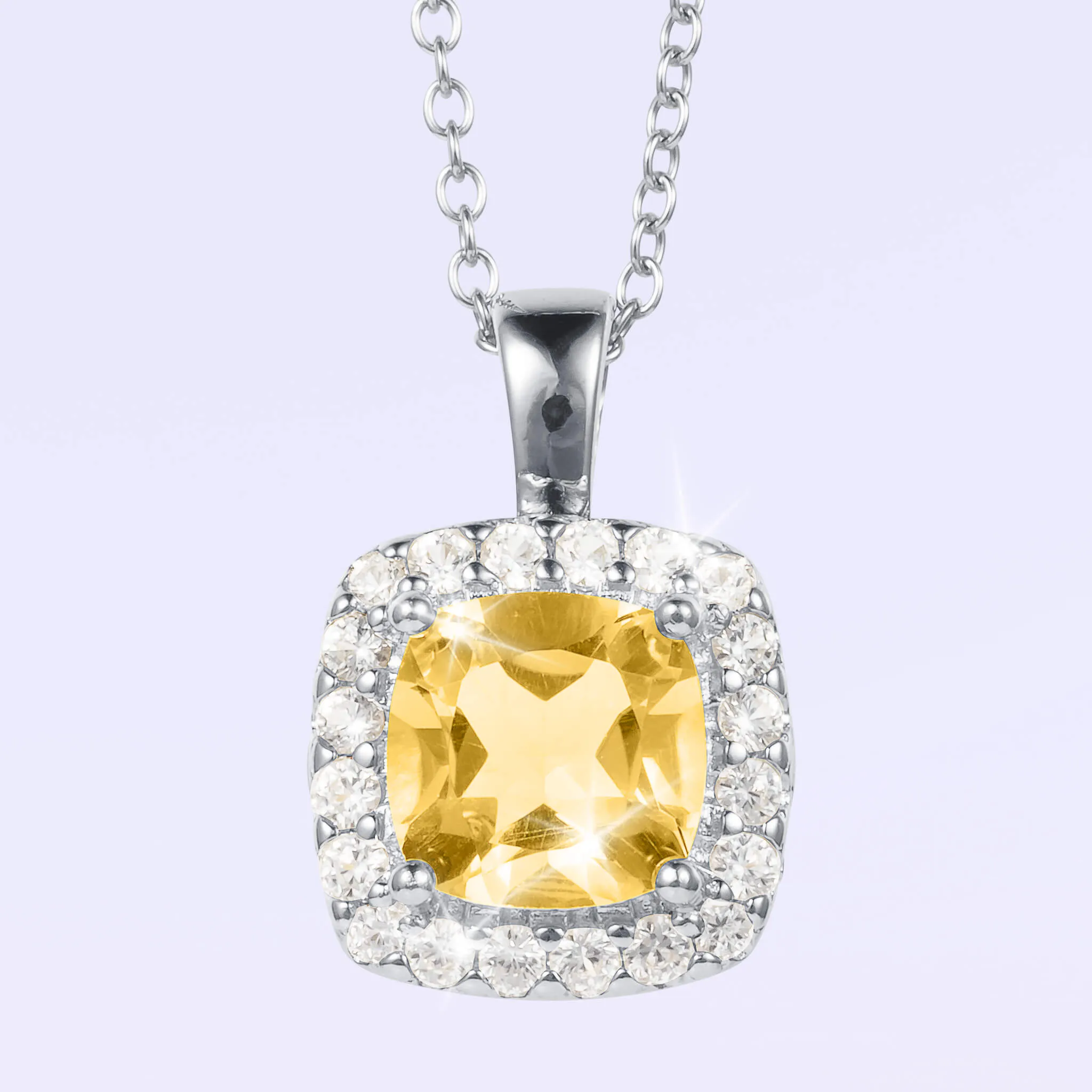Gemfire Sparkle Citrine Pendant