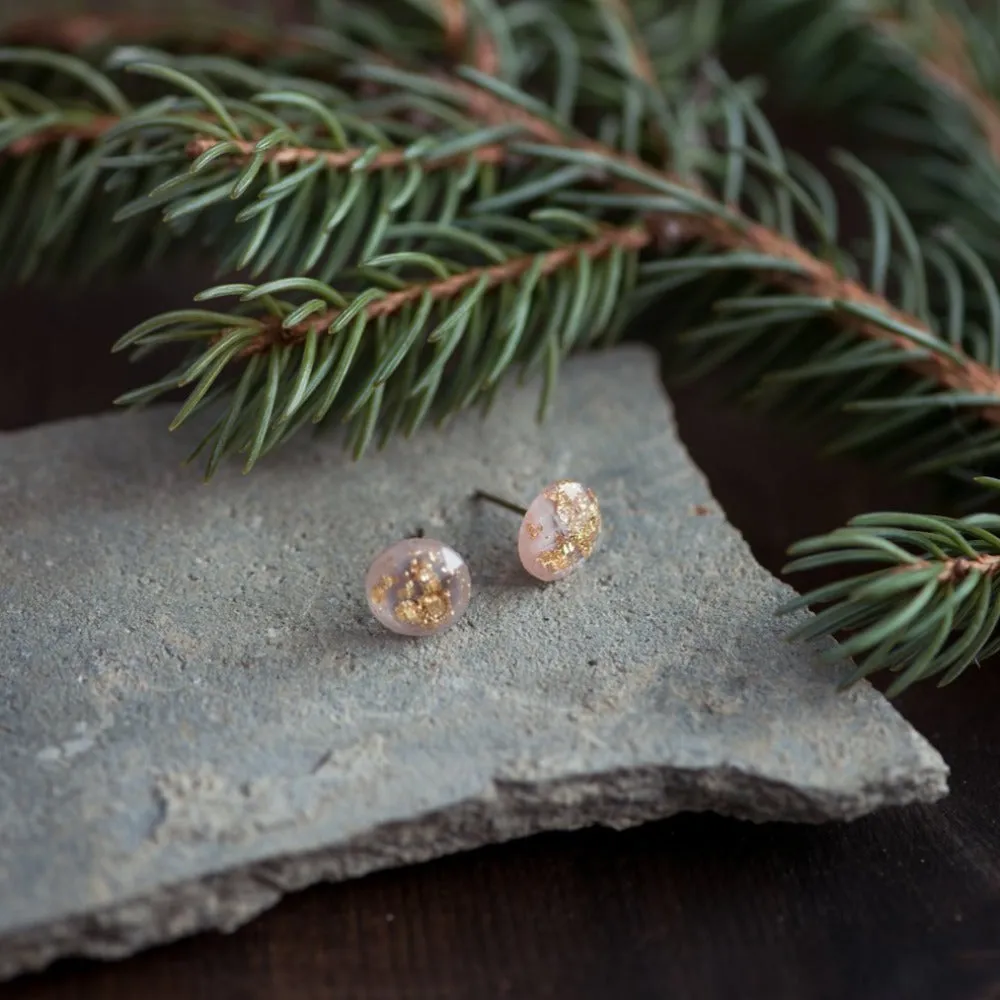 Gold-Fleck Studs