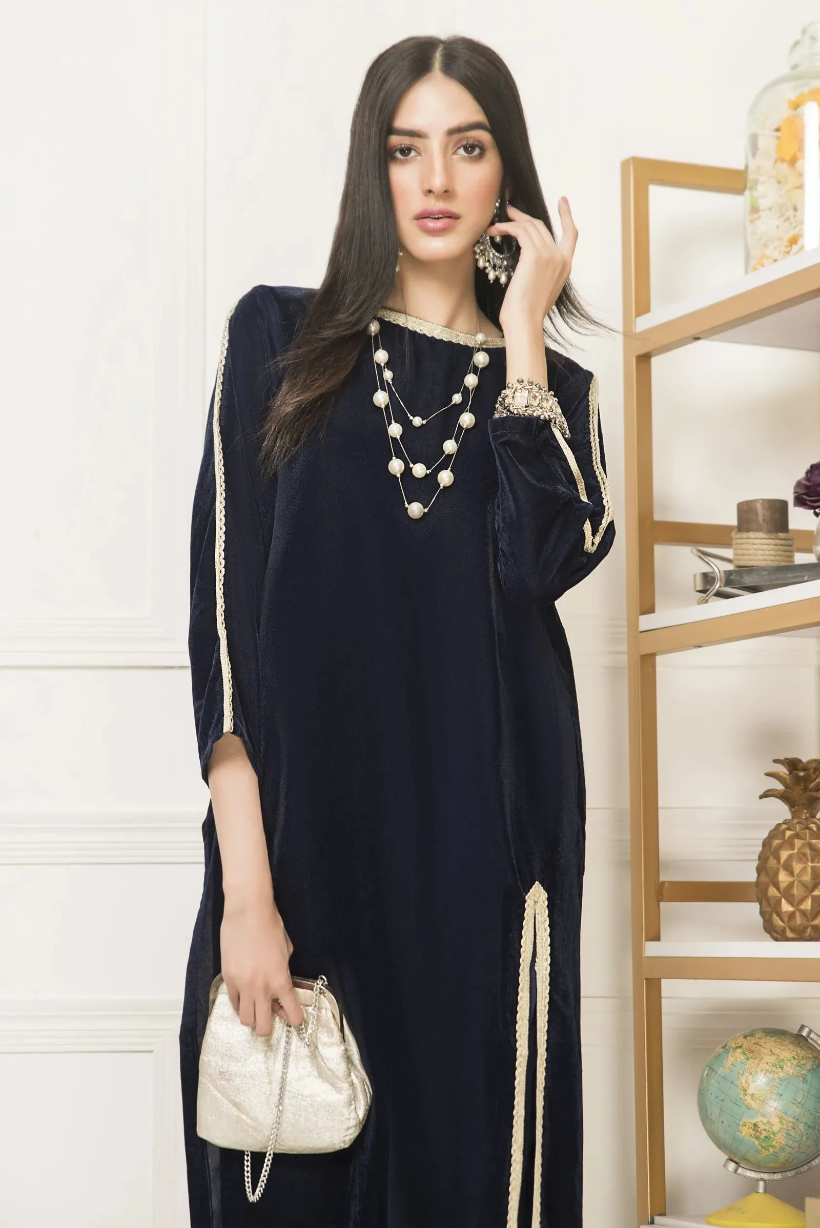 GUL WARUN VELVET 2PC DRESS 10