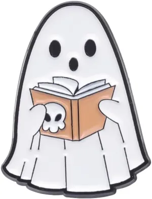 Halloween Cute Ghost Enamel Pins for Backpacks Enamel Brooches Button Kawaii Accessories Novelty Cartoon Animal Funny Lovely Lapel Badges Clothing Bags Jackets for Women Girl Boy Men