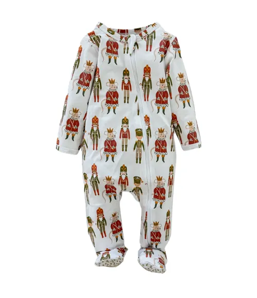 Land Of Snow Zipper Footie, 0-3M