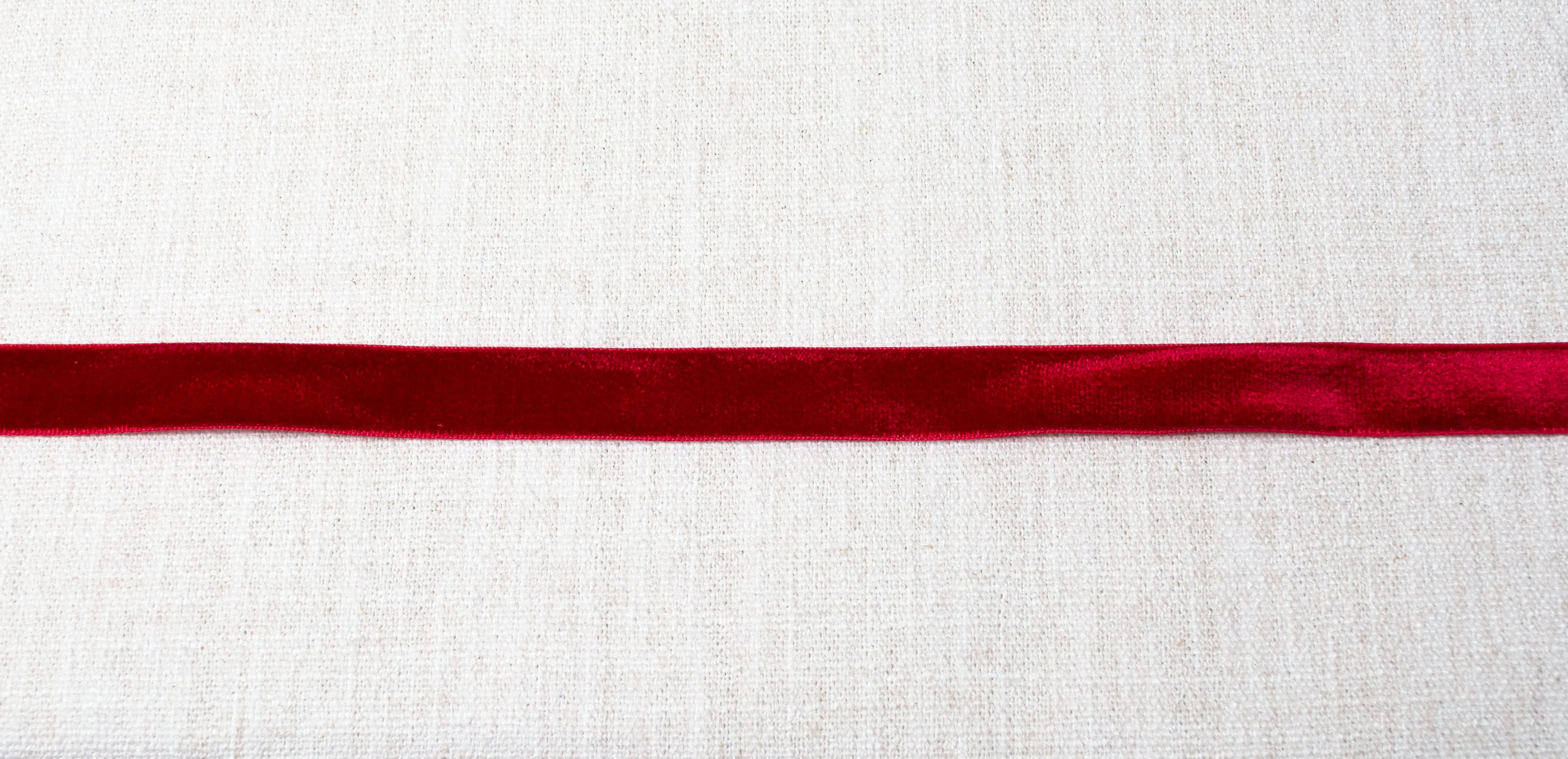 Lustre Velvet Ribbon in Ruby