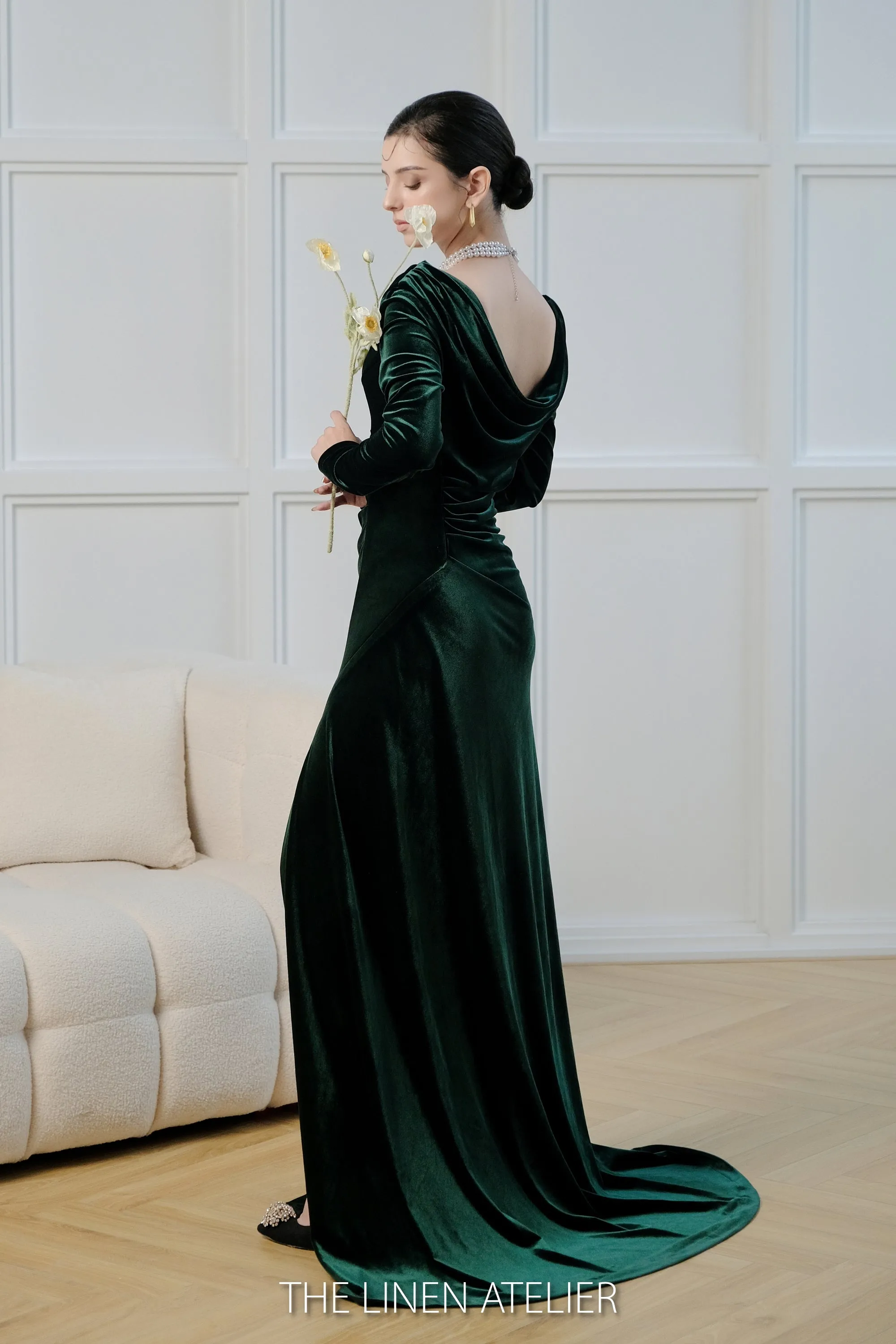 LYDIA Velvet Evening Gown