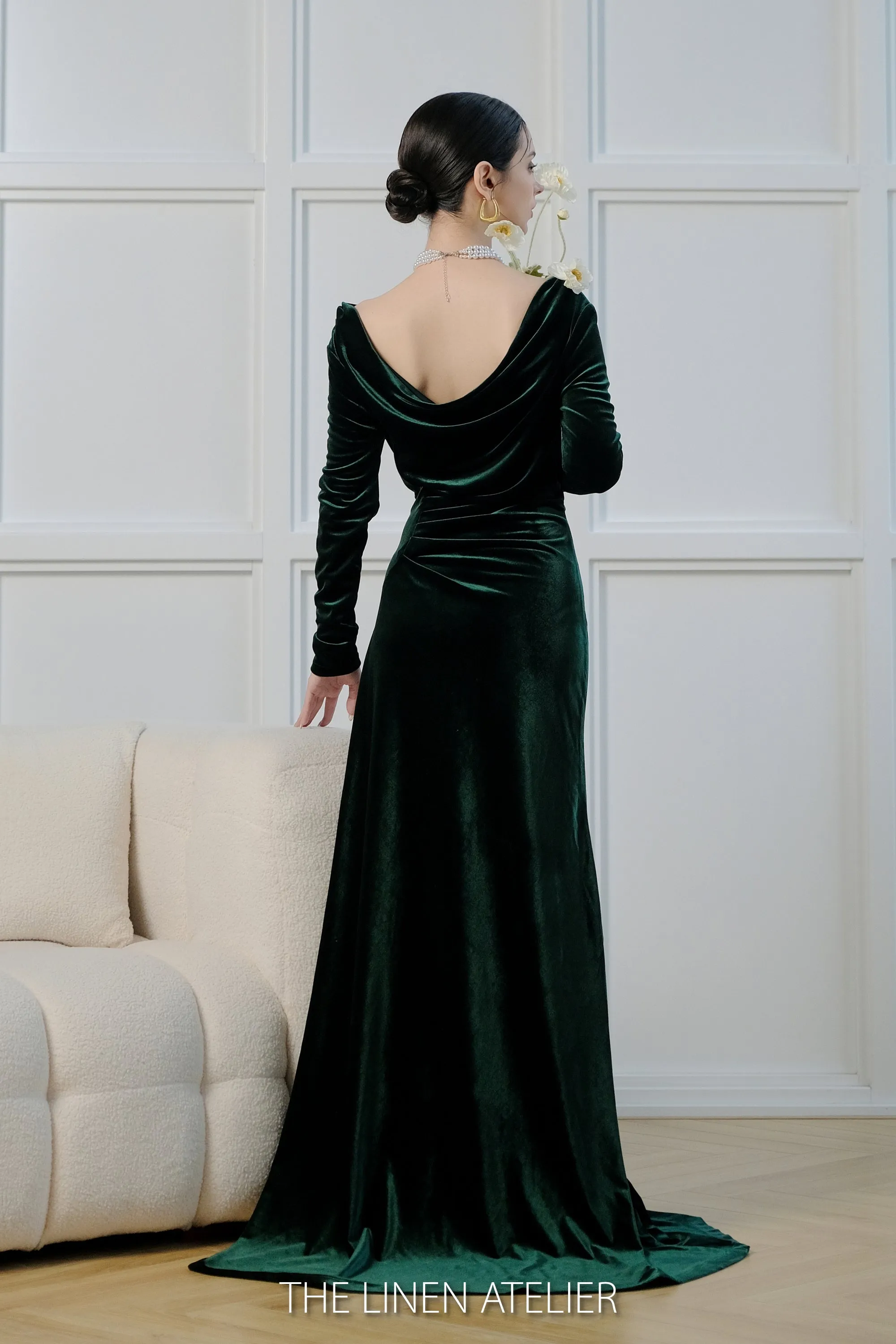 LYDIA Velvet Evening Gown