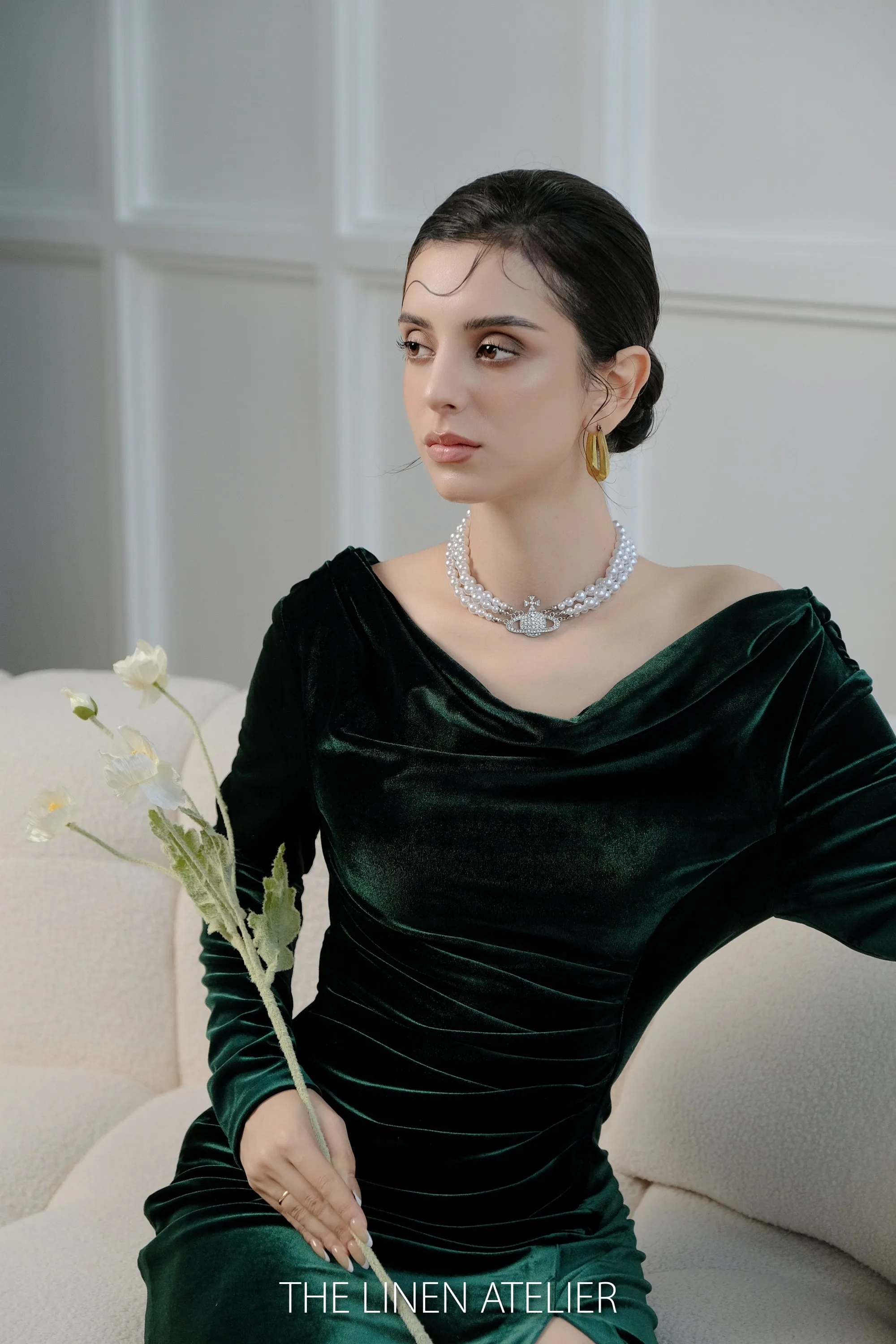 LYDIA Velvet Evening Gown