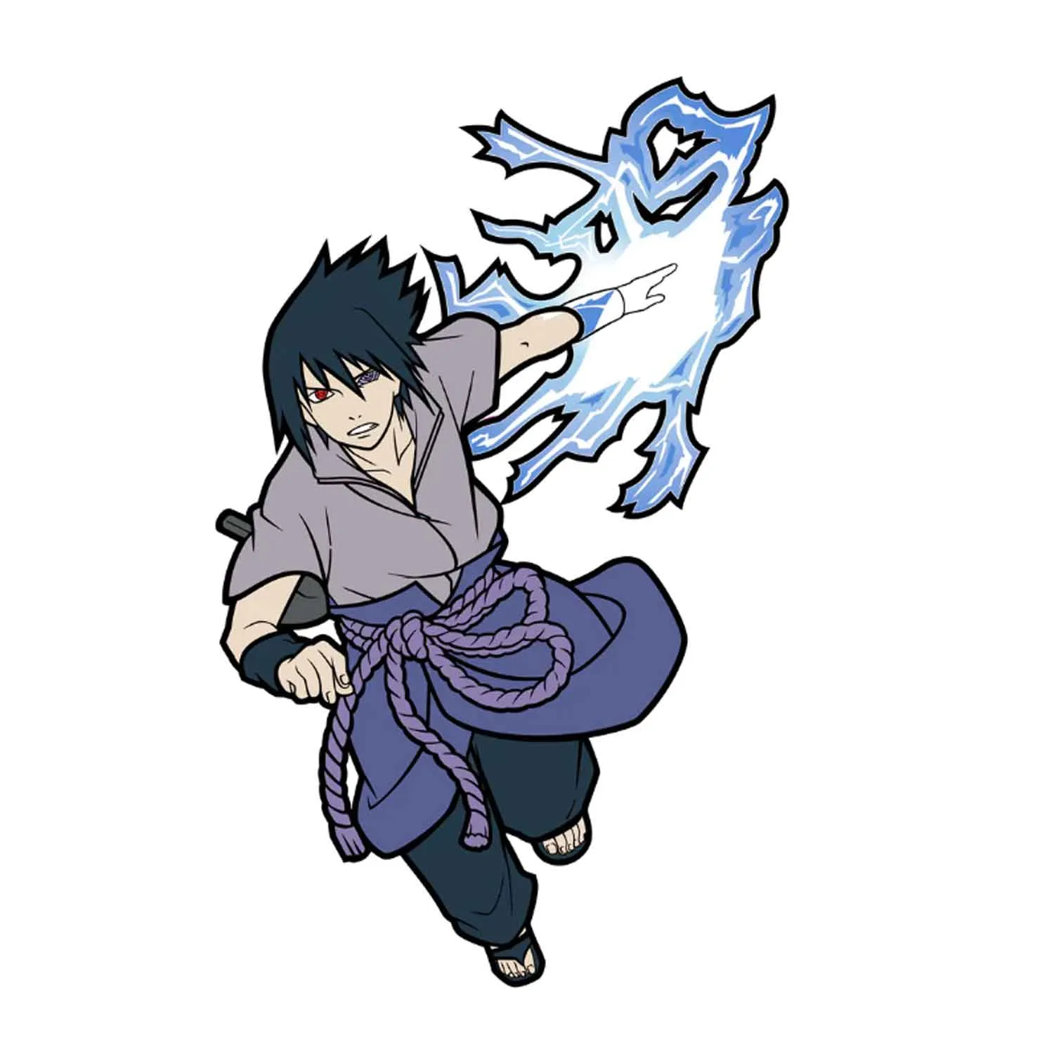 Naruto Shippuden Sasuke Uchiha FiGPiN #1042 Anime Enamel Pin