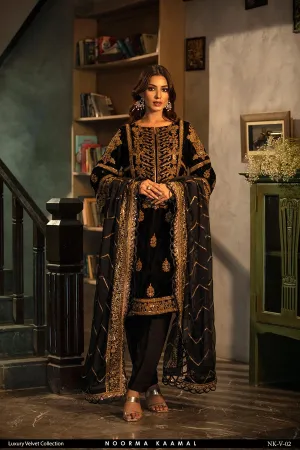 NOORMA KAMAL 3PC VELVET DRESS 02