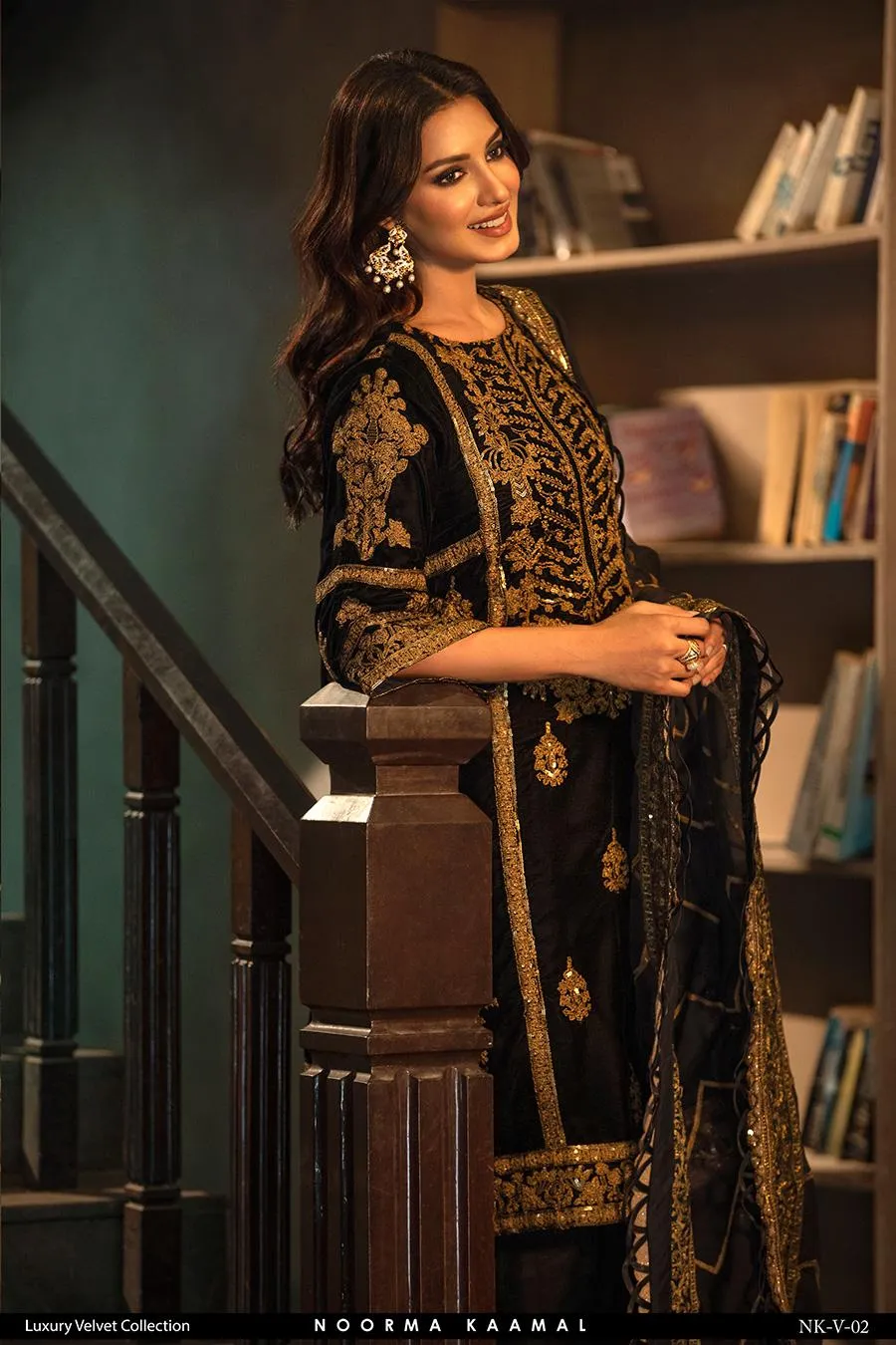NOORMA KAMAL 3PC VELVET DRESS 02