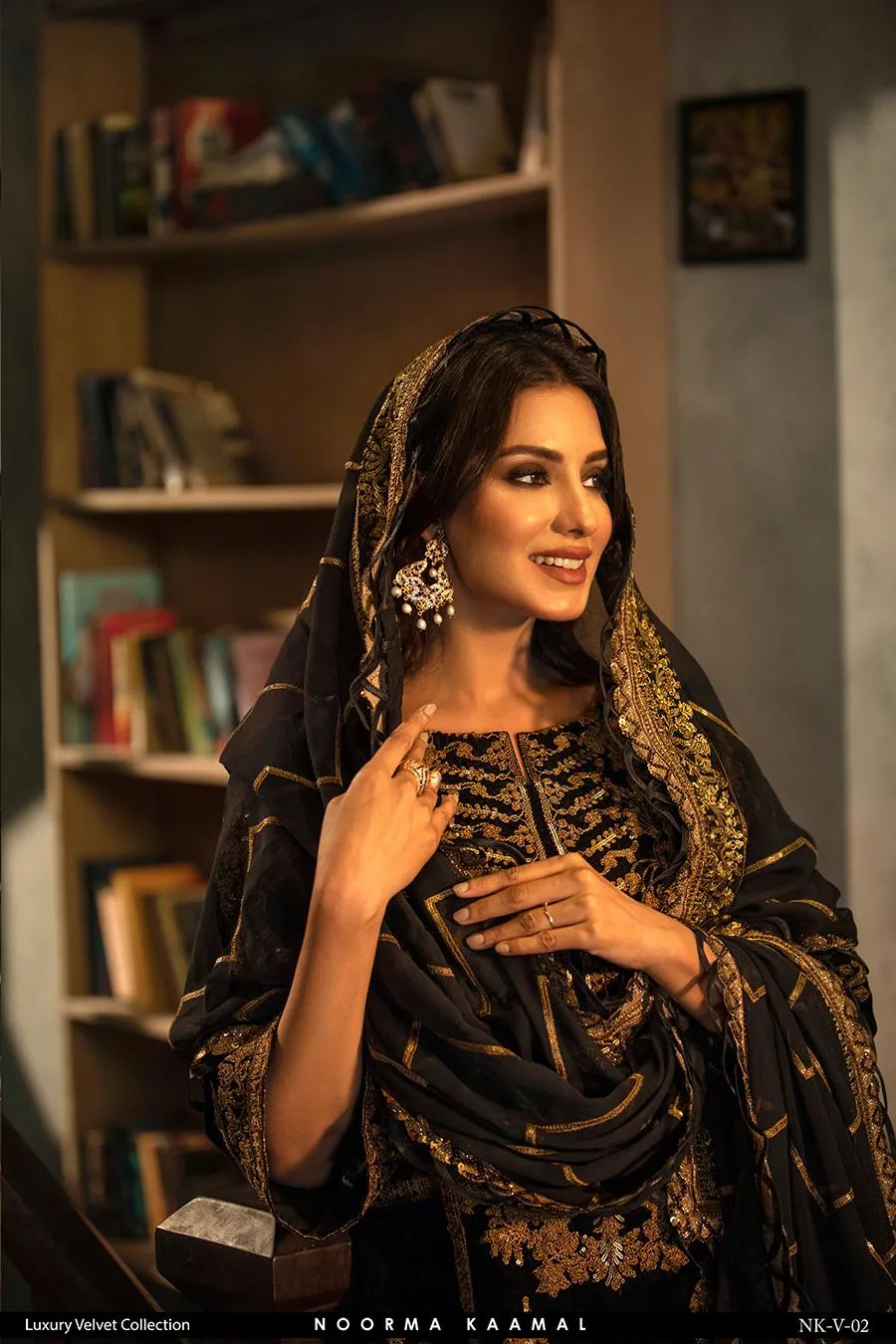 NOORMA KAMAL 3PC VELVET DRESS 02