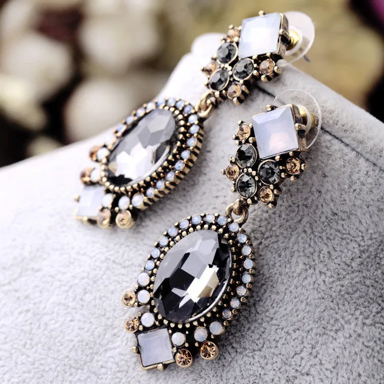 Party Luxury Cubic Zirconia Earrings Brinco Women Tide Clearly Brand Jewelry