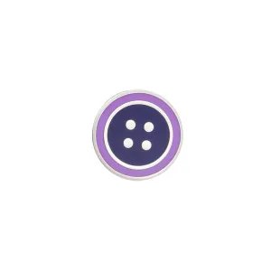 Purple Button Lapel Pin
