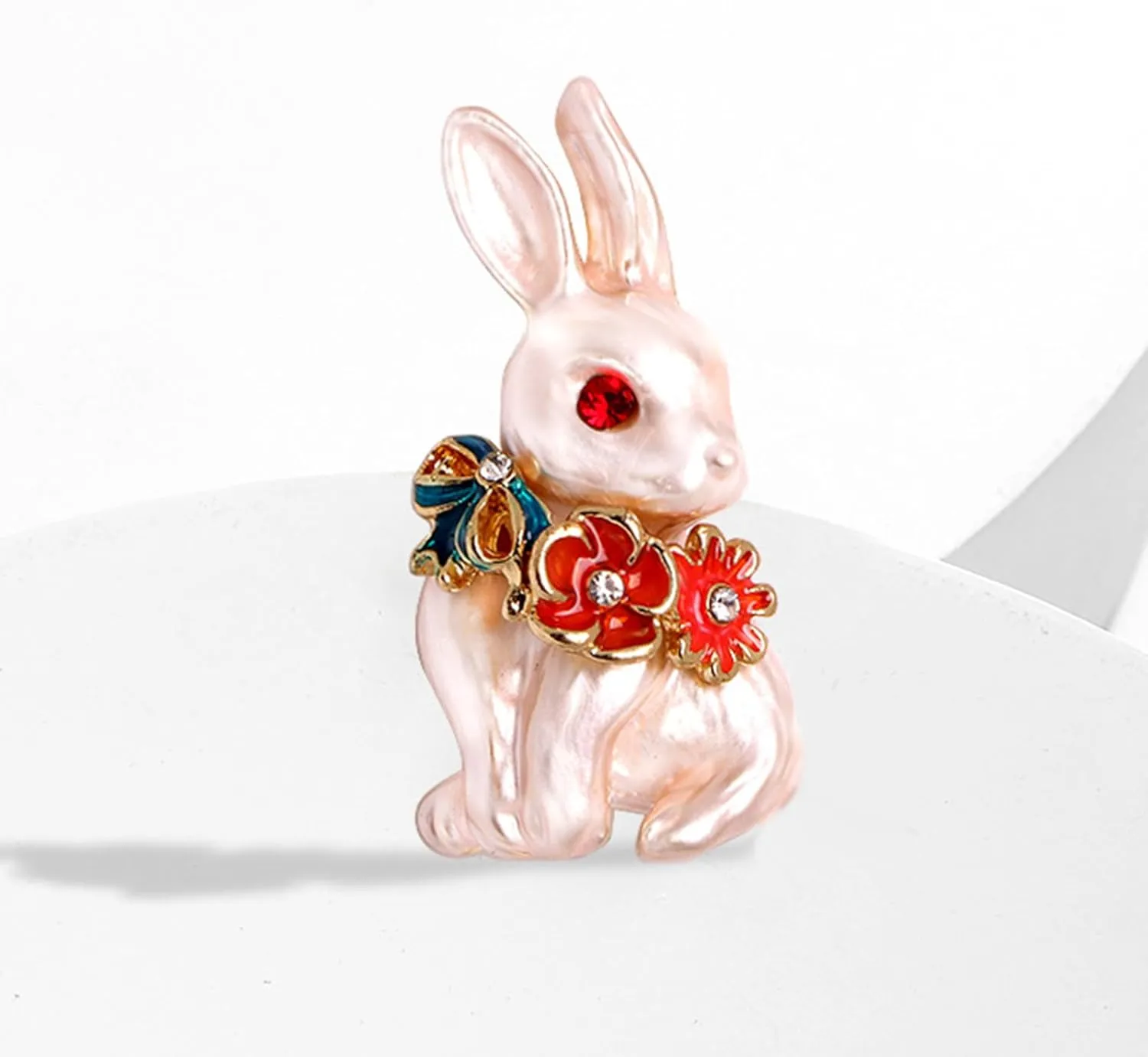 Rhinestone/Enamel Animals Brooches Lapel Pins for Women Elegant Dress Accessories Mother's Day Gifts for Mom Wife