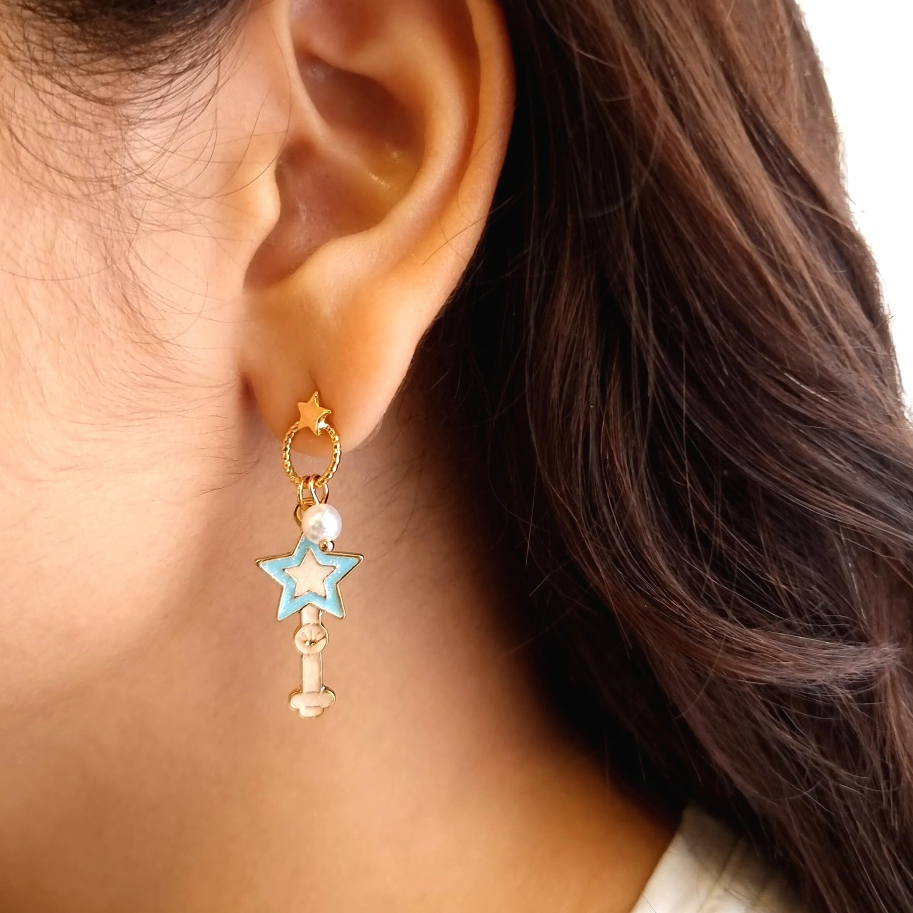 Space Explosion Cute Mismatch Earrings