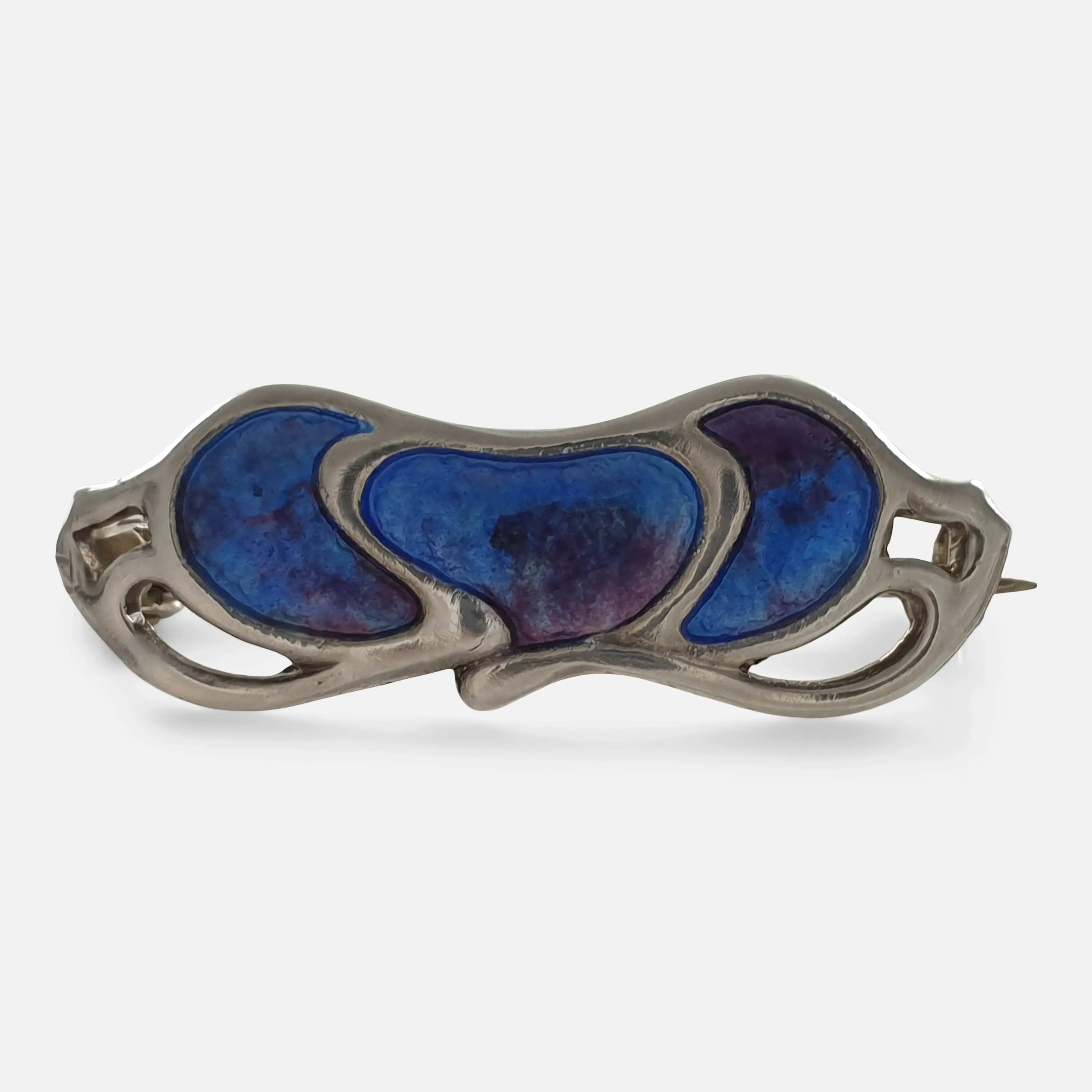Sterling Silver and Enamel Brooch - Charles Horner - 1911