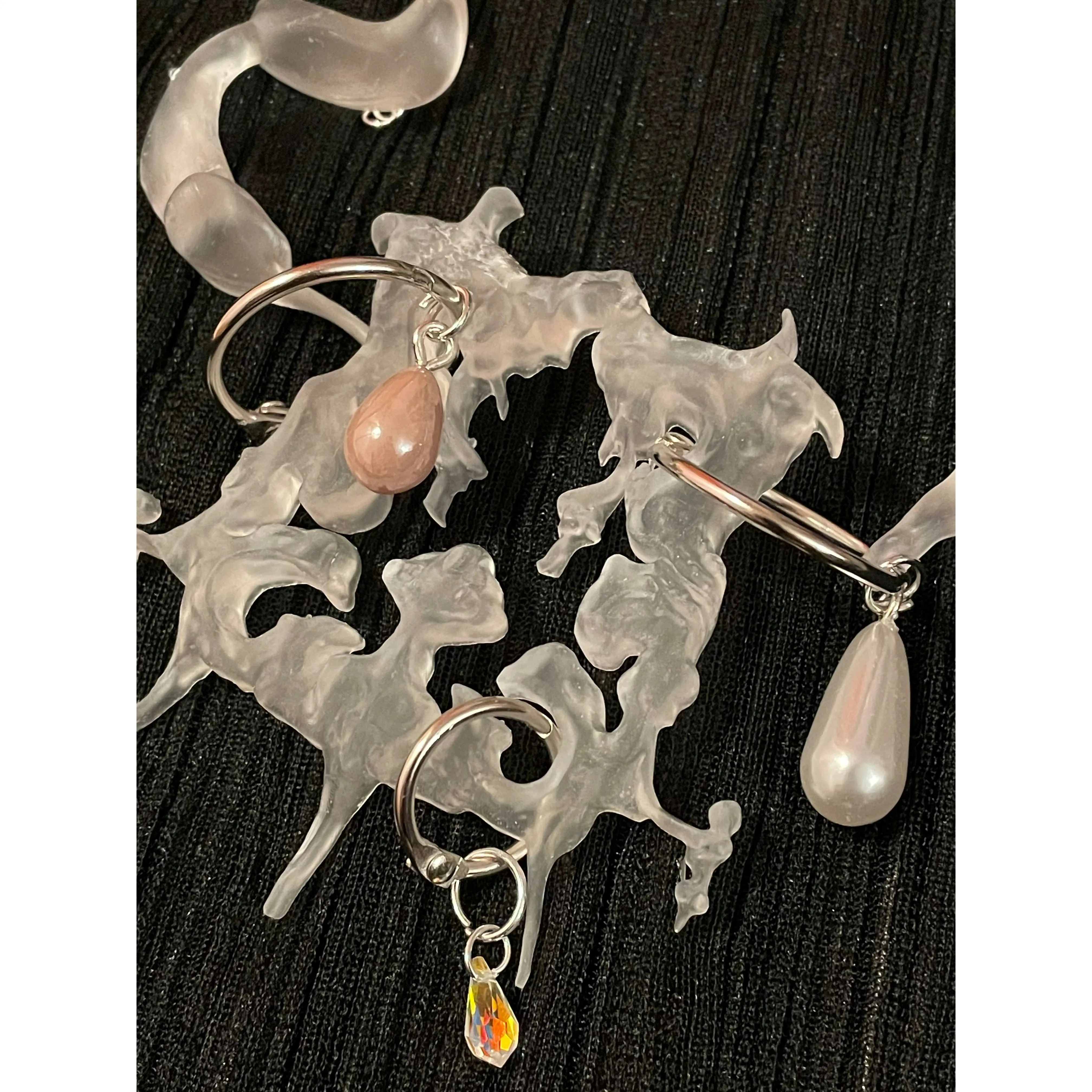 translucent adornment choker