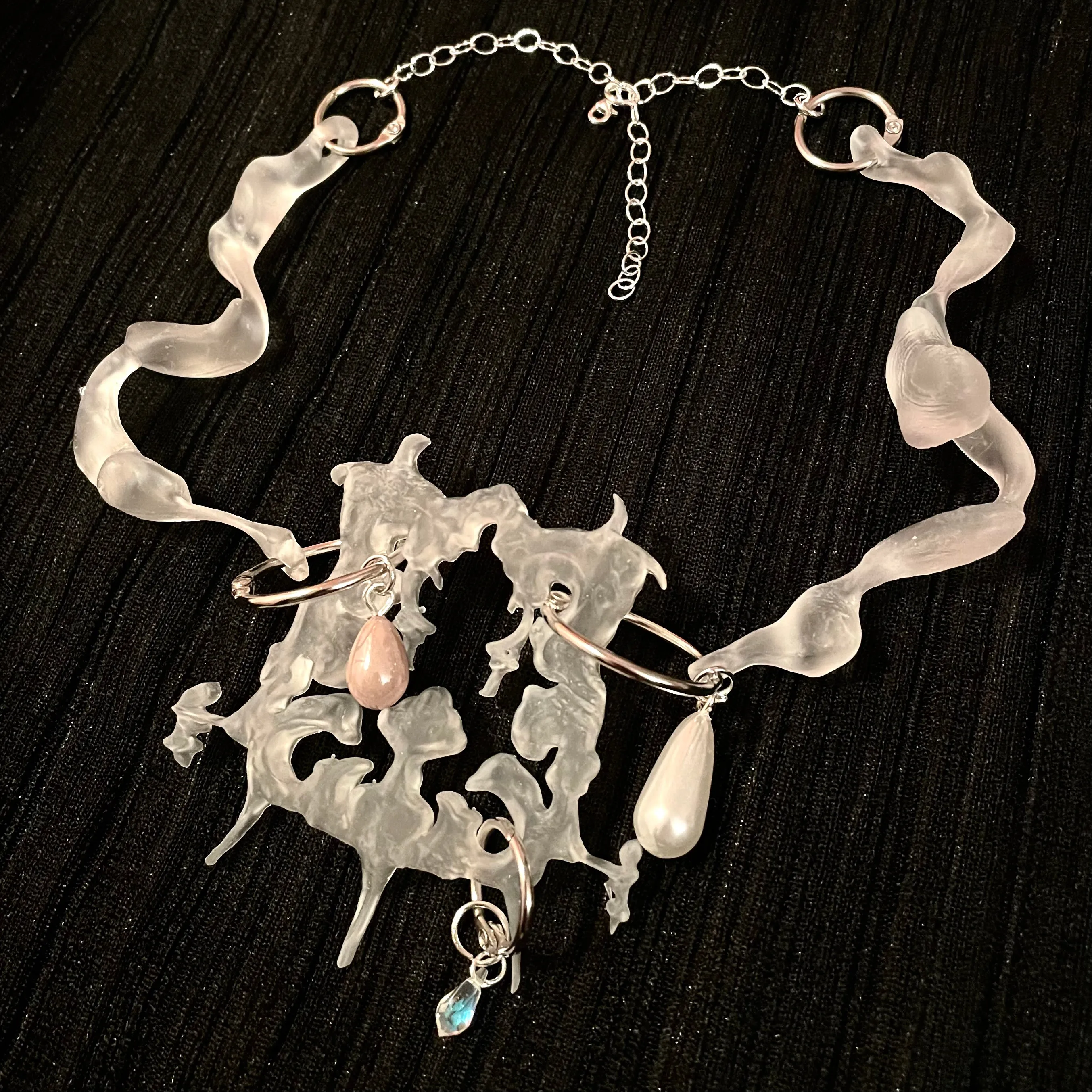 translucent adornment choker