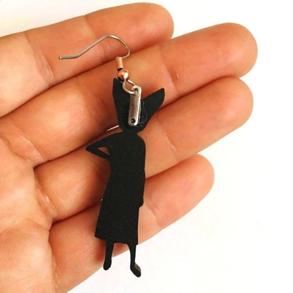 Unleash Your Inner Fox Lady with Eco-Friendly Earrings: Handmade in the USA