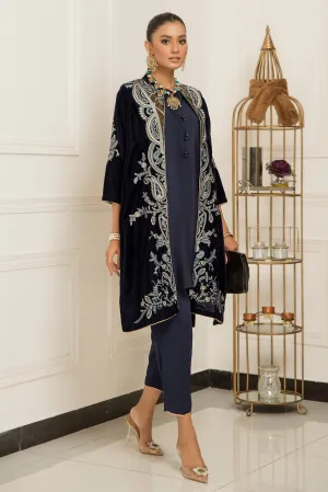 Velvet Embroidered Ready to Wear 3 Pcs Dress by Aabpara 09